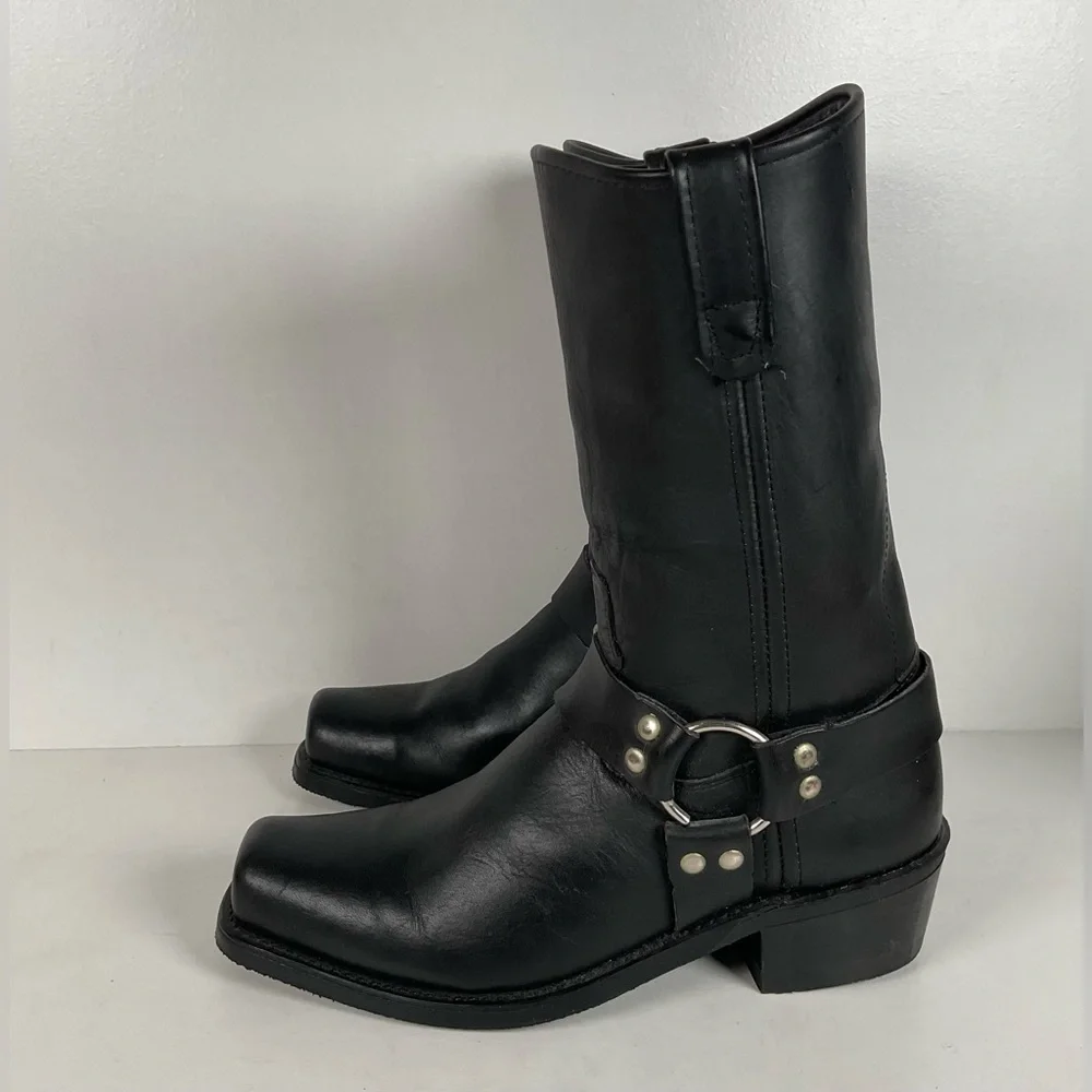 Vintage Santa Fe Harness Boots | USA Made | Men’s 9.5 D